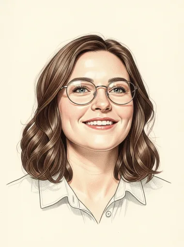 pencil portrait of gaby